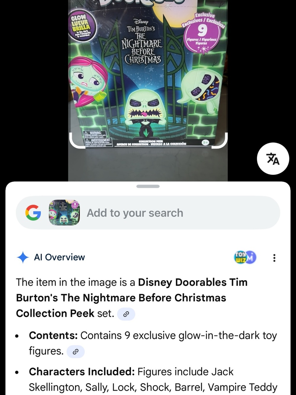 SOLD OUT. SOLD OUT. Disney Doorables The Nightmare Before Christmas Glow-In-The-
